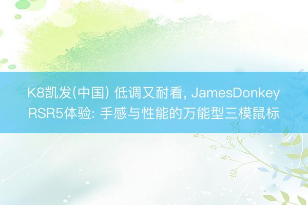 K8凯发(中国) 低调又耐看， JamesDonkeyRSR5体验: 手感与性能的万能型三模鼠标