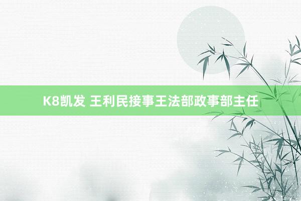K8凯发 王利民接事王法部政事部主任